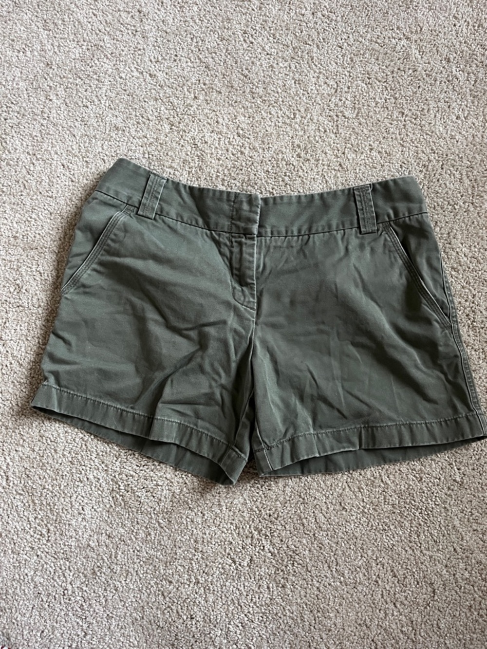 J. Crew | Olive Classic Twill Chino City Fit Shorts